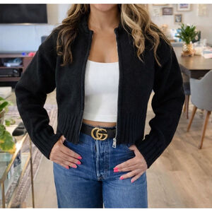 The Drop Womens Brynne Bomber Sweater Cardigan XL Extra Large